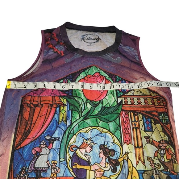 Disney Beauty and The Beast Women Tank S Enchanting Romantic Fairytale Y2K - Picture 4 of 7
